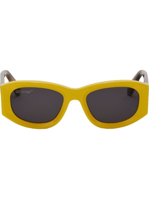 

Round-frame tinted sunglasses, Off-White Round-frame tinted sunglasses