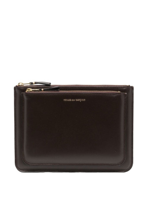 

Double-compartment leather wallet, Comme Des Garçons Wallet Double-compartment leather wallet