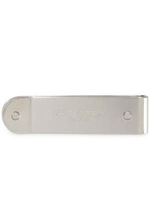 

Logo engraved money clip, Saint Laurent Logo engraved money clip