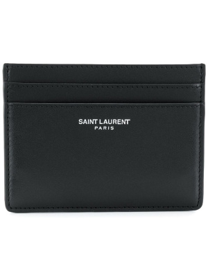 

Square logo print cardholder, Saint Laurent Square logo print cardholder