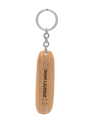 

Logo-print skateboard key ring, Saint Laurent Logo-print skateboard key ring