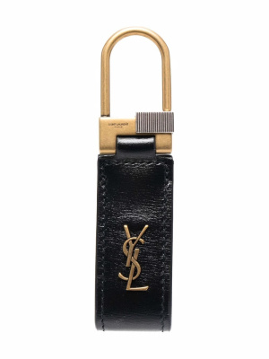 

Logo plaque keyring, Saint Laurent Logo plaque keyring