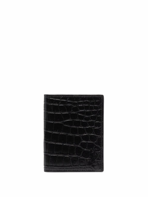 

Logo croco-effect wallet, Saint Laurent Logo croco-effect wallet
