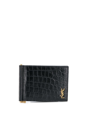 

Logo plaque wallet, Saint Laurent Logo plaque wallet