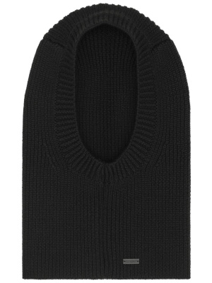 

Large ribbed balaclava in wool, Saint Laurent Large ribbed balaclava in wool