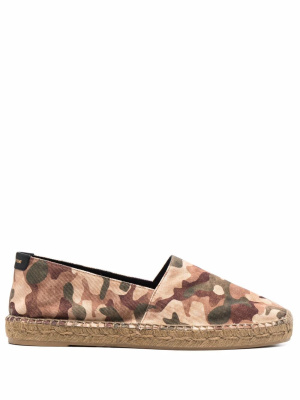 

Camouflage-print espadrilles, Saint Laurent Camouflage-print espadrilles