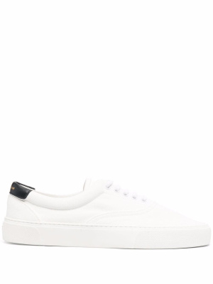 

Logo-heel canvas sneakers, Saint Laurent Logo-heel canvas sneakers