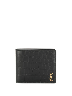 

Monogram embossed bi-fold wallet, Saint Laurent Monogram embossed bi-fold wallet