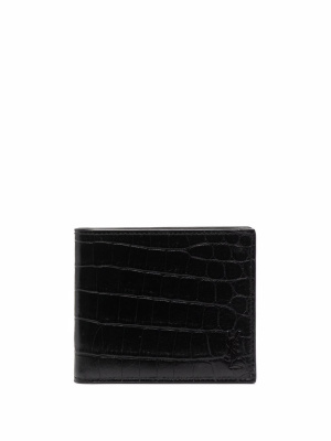 

Croco-effect wallet, Saint Laurent Croco-effect wallet