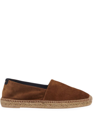 

Suede raffia-sole espadrilles, Saint Laurent Suede raffia-sole espadrilles
