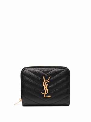 

Compact zip around wallet, Saint Laurent Compact zip around wallet