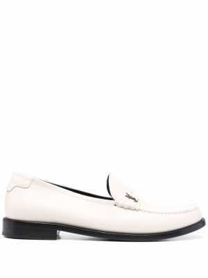 

Logo-plaque loafers, Saint Laurent Logo-plaque loafers