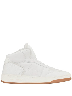 

High-top leather sneakers, Saint Laurent High-top leather sneakers