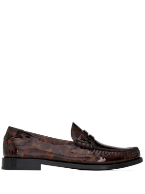 

Tortoiseshell-effect leather loafers, Saint Laurent Tortoiseshell-effect leather loafers