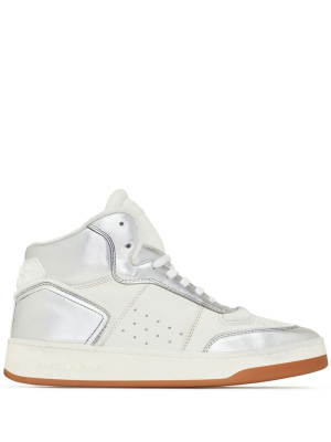 

High-top leather sneakers, Saint Laurent High-top leather sneakers