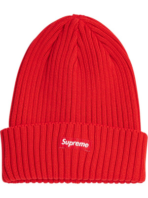 

Logo-patch overdyed beanie, Supreme Logo-patch overdyed beanie