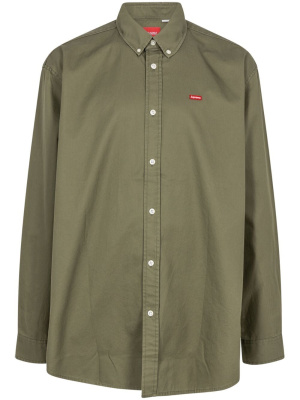 

Small Box logo-patch cotton shirt, Supreme Small Box logo-patch cotton shirt
