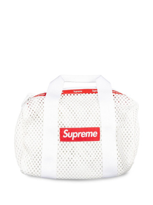 

Logo-patch mini mesh duffle bag, Supreme Logo-patch mini mesh duffle bag