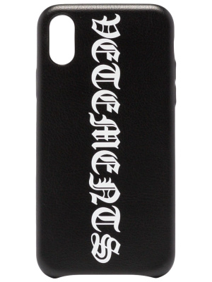 

Goth logo-print iPhone XS case, VETEMENTS Goth logo-print iPhone XS case