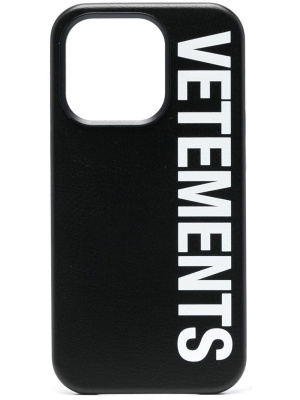 

Logo-print iPhone 14 Pro case, VETEMENTS Logo-print iPhone 14 Pro case