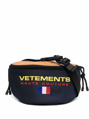 

Embroidered-logo belt bag, VETEMENTS Embroidered-logo belt bag