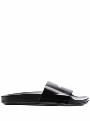 

Open-toe leather slides, VETEMENTS Open-toe leather slides