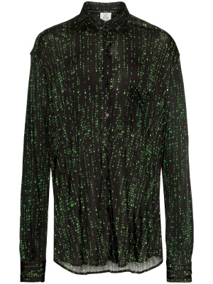 

Green Code long-sleeve shirt, VETEMENTS Green Code long-sleeve shirt