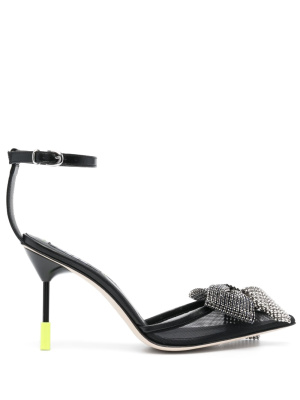 

100mm crystal-embellished bow pumps, MSGM 100mm crystal-embellished bow pumps