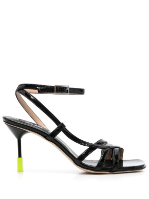 

Leather 85mm strappy sandals, MSGM Leather 85mm strappy sandals