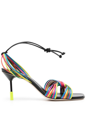 

Multi twist-strap 95mm sandals, MSGM Multi twist-strap 95mm sandals