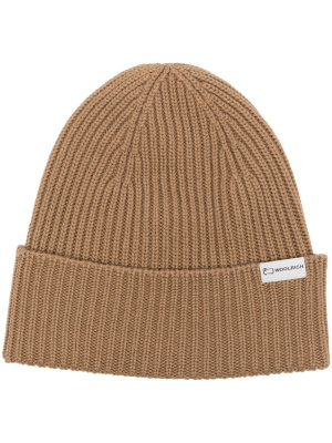 

Logo-tag ribbed beanie, Woolrich Logo-tag ribbed beanie