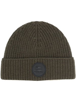 

Logo-patch virgin wool beanie, Woolrich Logo-patch virgin wool beanie