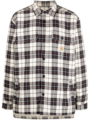 

Check faux-shearling lined shirt jacket, Carhartt WIP Check faux-shearling lined shirt jacket