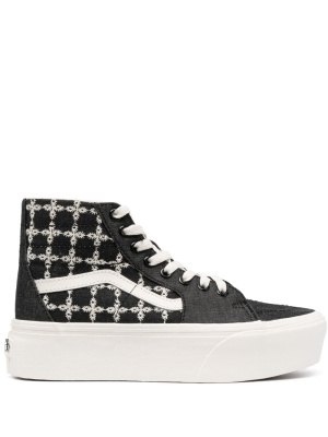 

Sk8-Hi embroidered platform sneakers, Vans Sk8-Hi embroidered platform sneakers