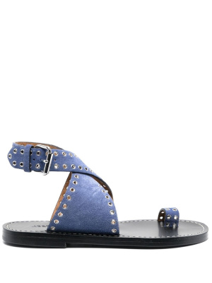 

Perforated-detail suede sandals, ISABEL MARANT Perforated-detail suede sandals