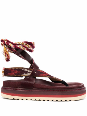 

Rope-detail open-toe sandals, ISABEL MARANT Rope-detail open-toe sandals