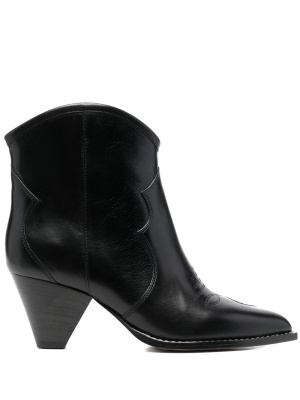 

Western-style 70mm leather boots, ISABEL MARANT Western-style 70mm leather boots