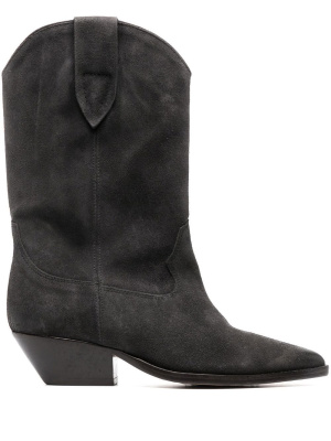 

Cuban-heeled leather boots, ISABEL MARANT Cuban-heeled leather boots