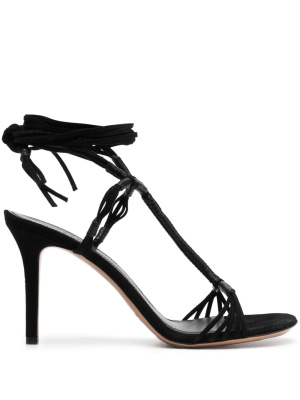 

Arja 95mm suede wrap sandals, ISABEL MARANT Arja 95mm suede wrap sandals