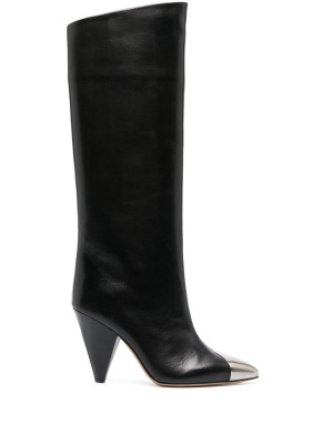 

100mm metal toe-cap detail boots, ISABEL MARANT 100mm metal toe-cap detail boots