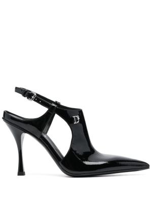 

115mm slingback leather pumps, Dsquared2 115mm slingback leather pumps