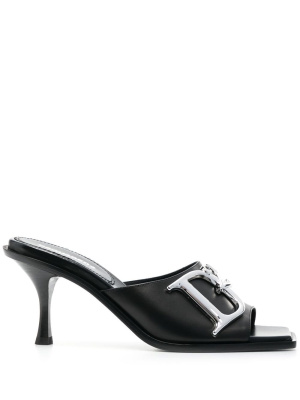 

Logo-plaque 85mm mules, Dsquared2 Logo-plaque 85mm mules