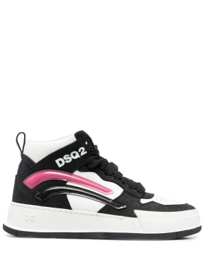 

Logo-print ankle high-top sneakers, Dsquared2 Logo-print ankle high-top sneakers