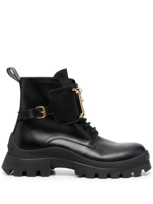 

Logo-plaque ankle boots, Dsquared2 Logo-plaque ankle boots