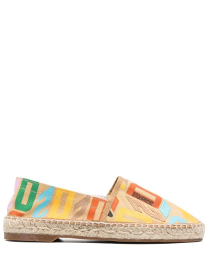 

All-over logo-print espadrilles, Dsquared2 All-over logo-print espadrilles