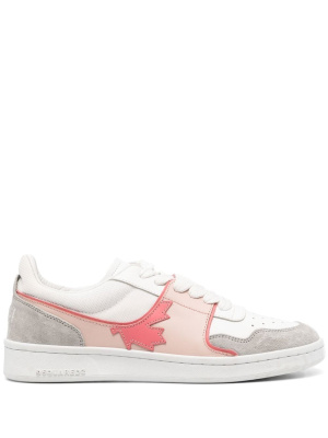 

Colour-block maple-patch low-top sneakers, Dsquared2 Colour-block maple-patch low-top sneakers