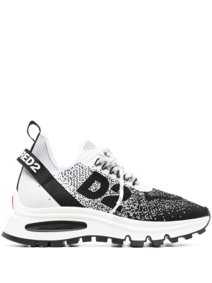 

Intarsia-knit low-top sneakers, Dsquared2 Intarsia-knit low-top sneakers