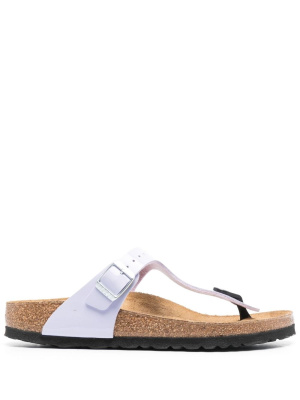 

Gizeh Birko leather slides, Birkenstock Gizeh Birko leather slides