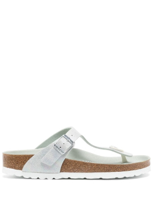 

Gizeh metallic leather sandals, Birkenstock Gizeh metallic leather sandals