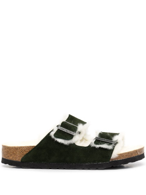 

Arizona shearling-lined sandals, Birkenstock Arizona shearling-lined sandals